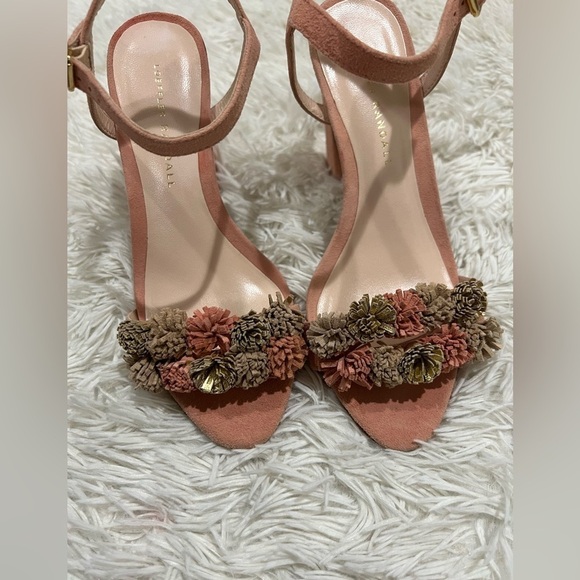 Loeffler Randall Layla suede Pom-Pom Sandal - size 6.5 - Picture 8 of 10